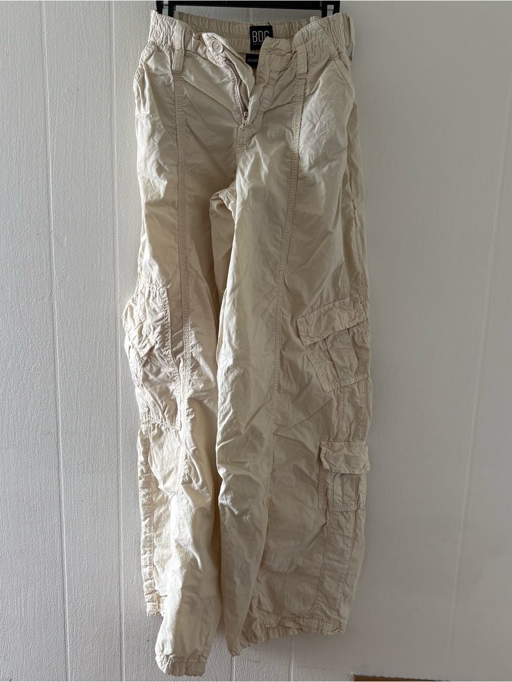 BDG Cargo Pants in Light Beige/Cream